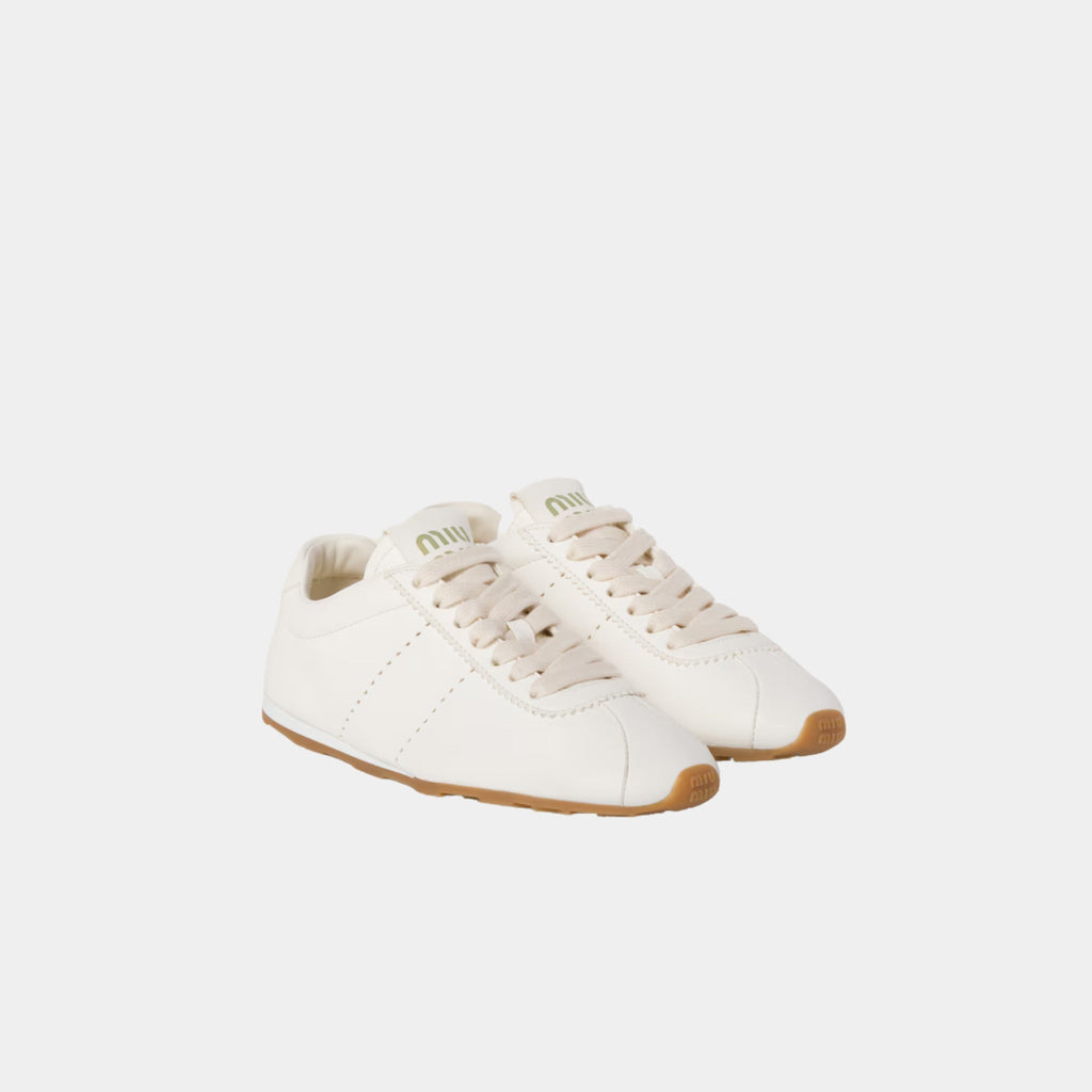 Plume Nappa Leather Sneakers Miu miu – Гарантія оригінальності – боковий вид