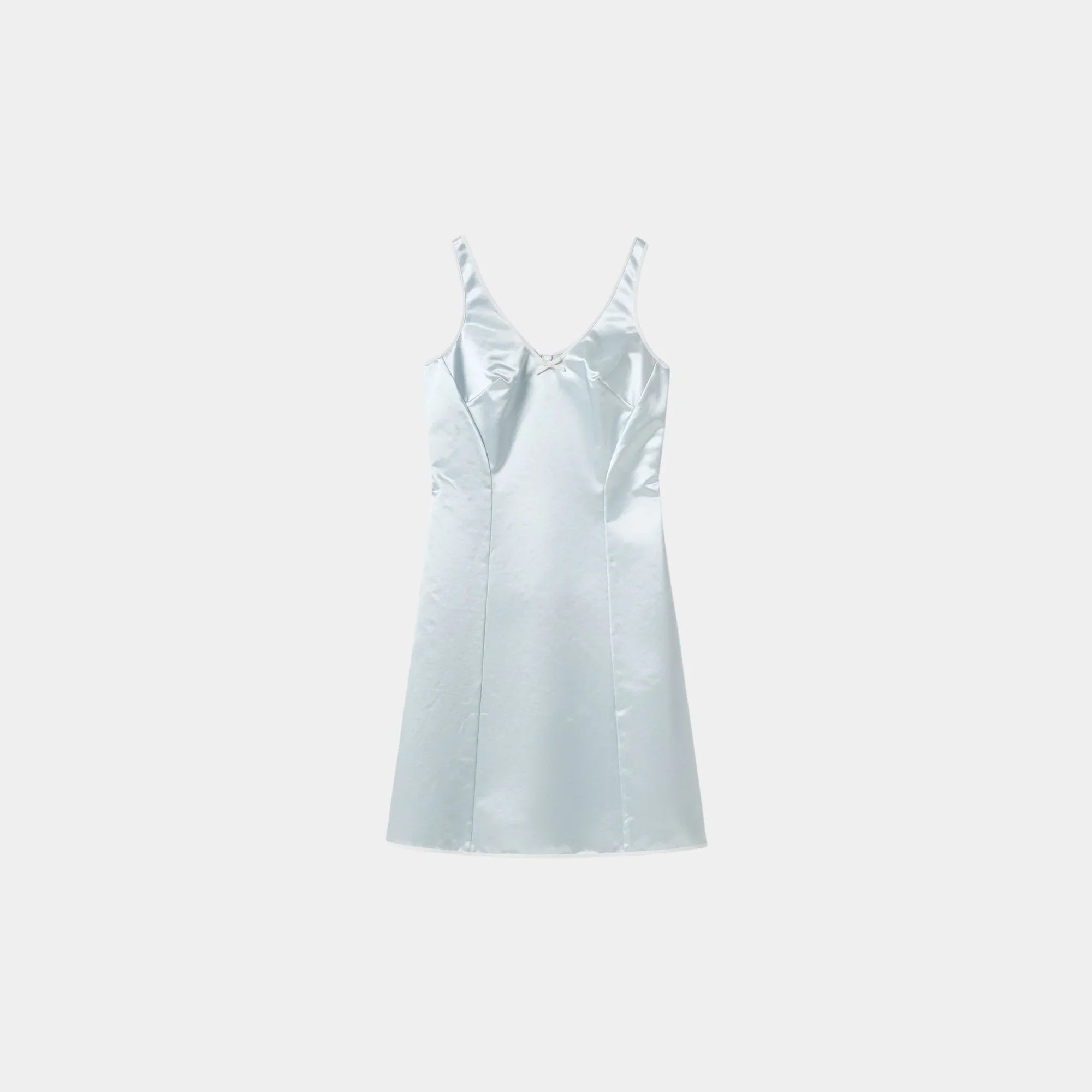 Satin Sleeveless Dress Miu miu оригінал – Купити в Україні – боковий вид