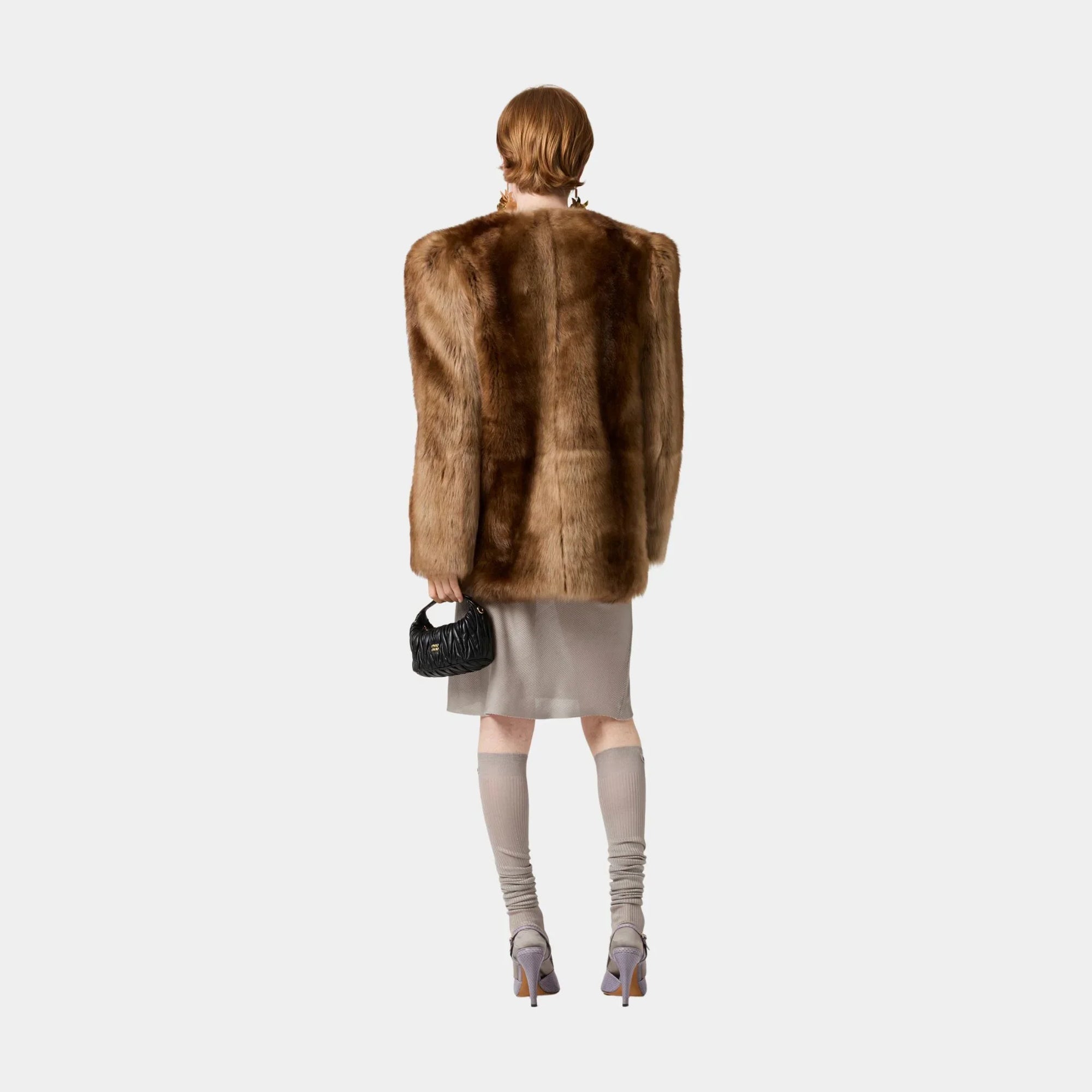 Shearling Fur Jacket Miu miu – Гарантія оригінальності – детальний вид