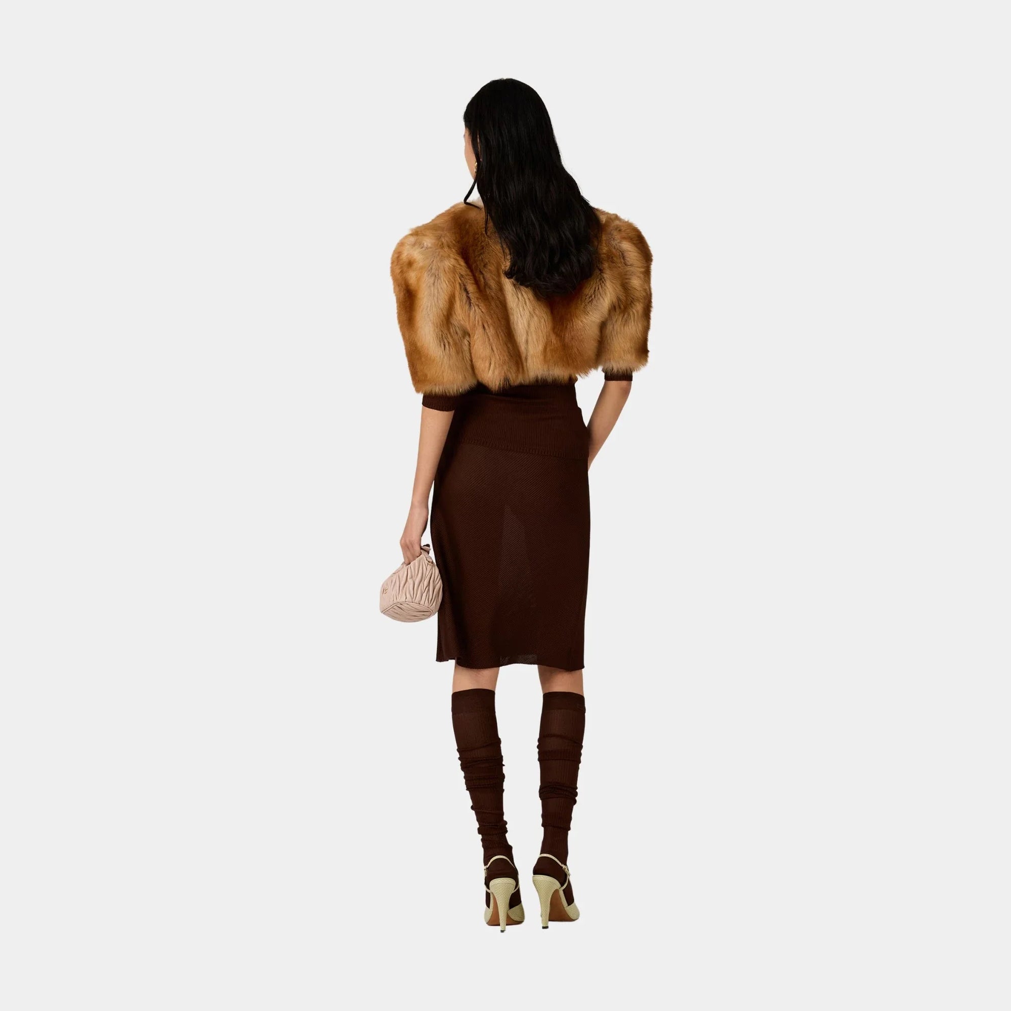 Оригінальна Silk MID-Length Skirts Miu miu – збільшений вид