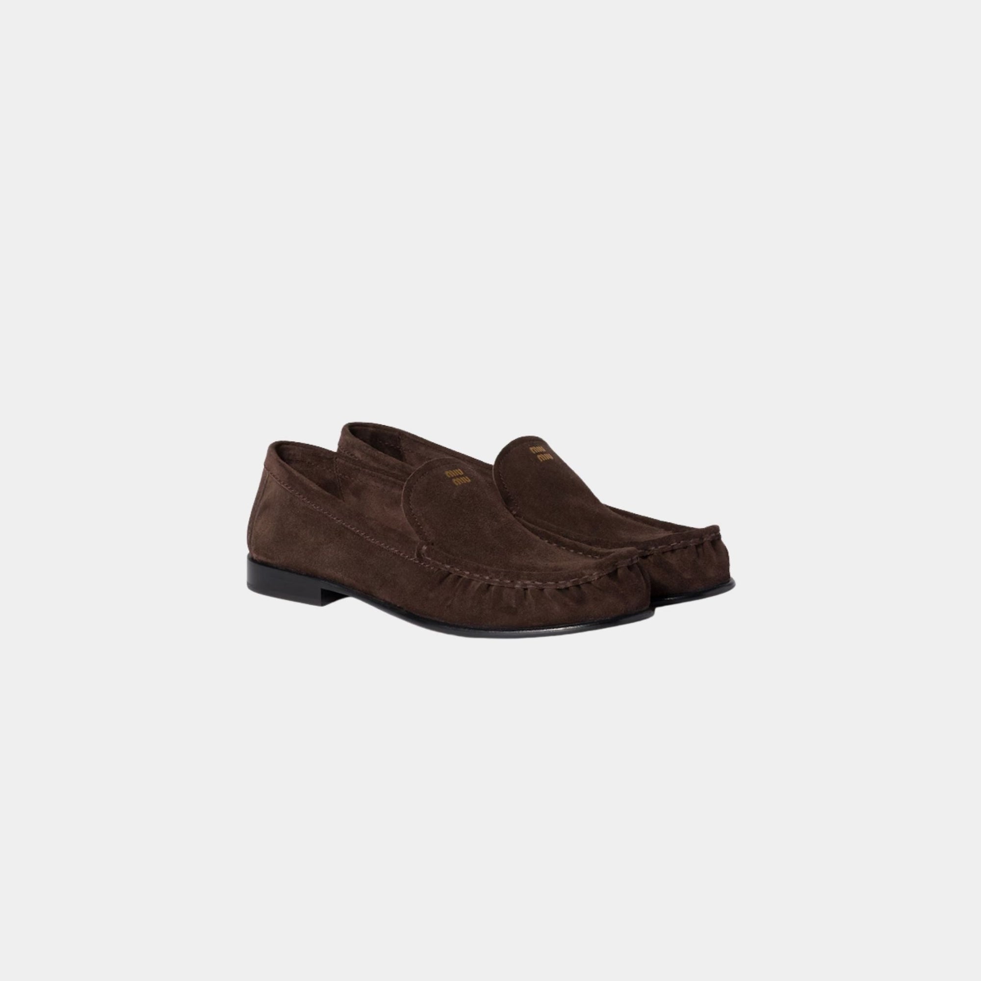 Suede Loafers Miu miu – Гарантія оригінальності – боковий вид