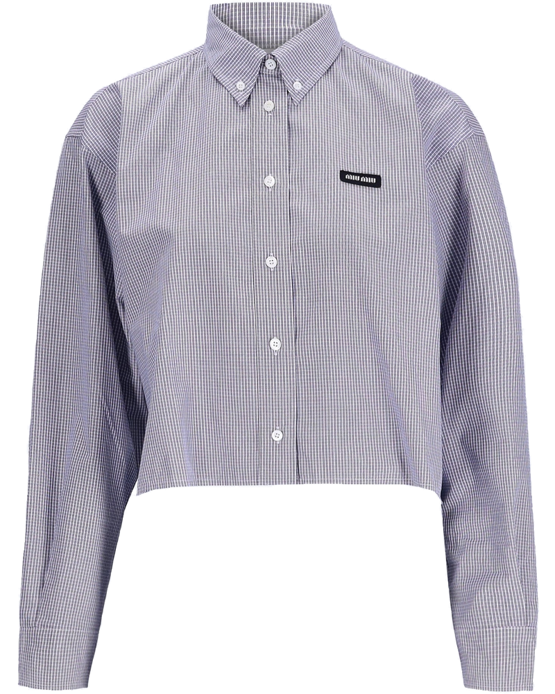 Checked Poplin Shirt Miu miu – Гарантія оригінальності