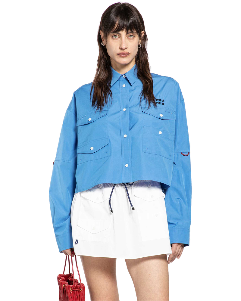 Cropped Poplin Shirt Miu miu – Гарантія оригінальності