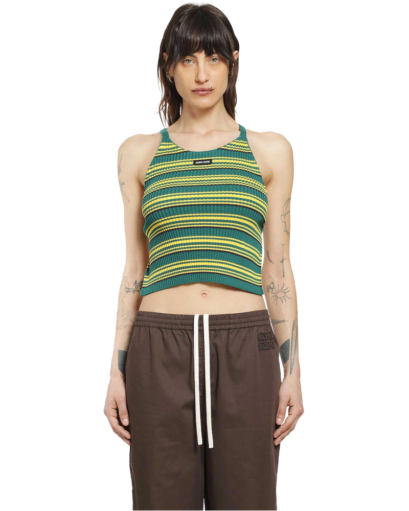 Cotton Knit Top Miu miu – Гарантія оригінальності