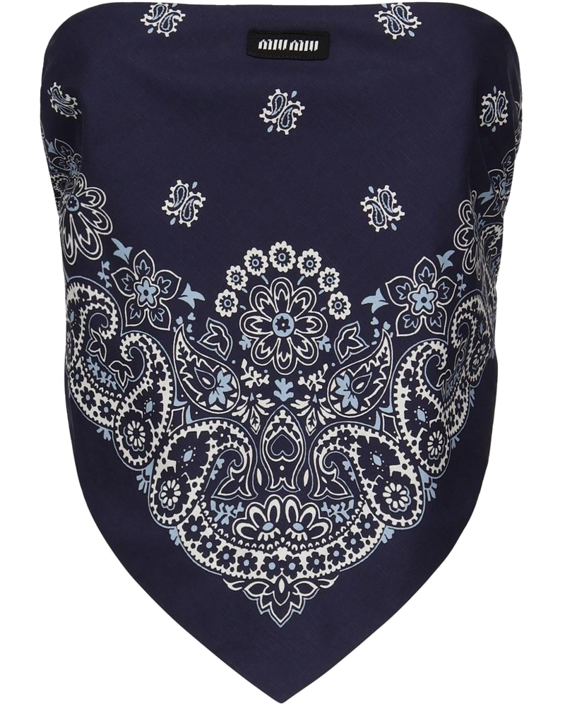Top Con Stampa Bandana Miu miu оригінал – Купити в Україні