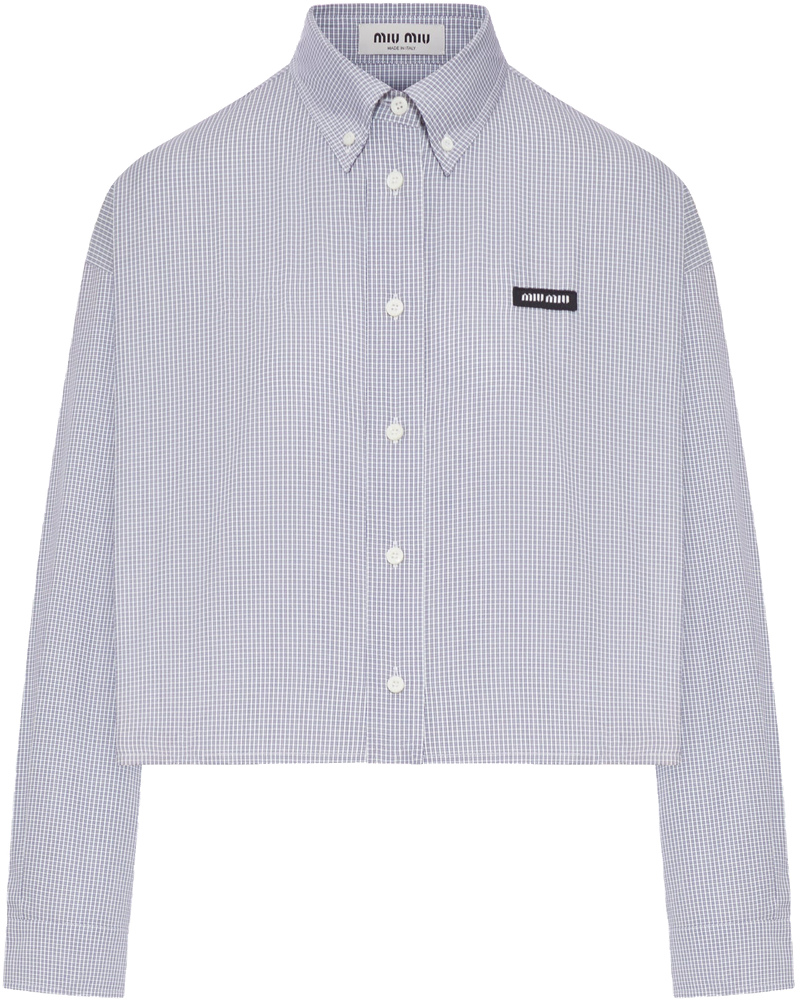 Cotton Poplin Shirt Miu miu оригінал – Купити в Україні