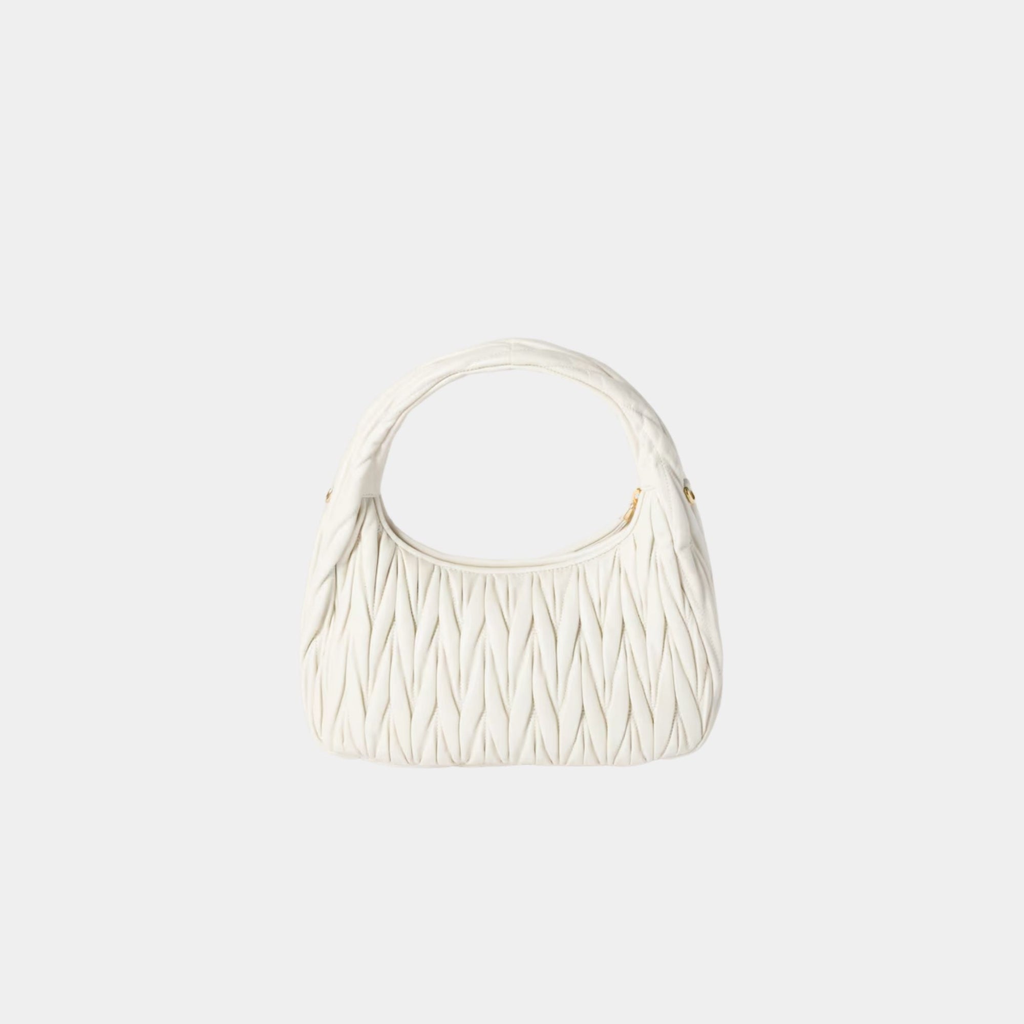 Wander Matelassé Nappa Leather Hobo Bag Miu miu – Гарантія оригінальності – детальний вид