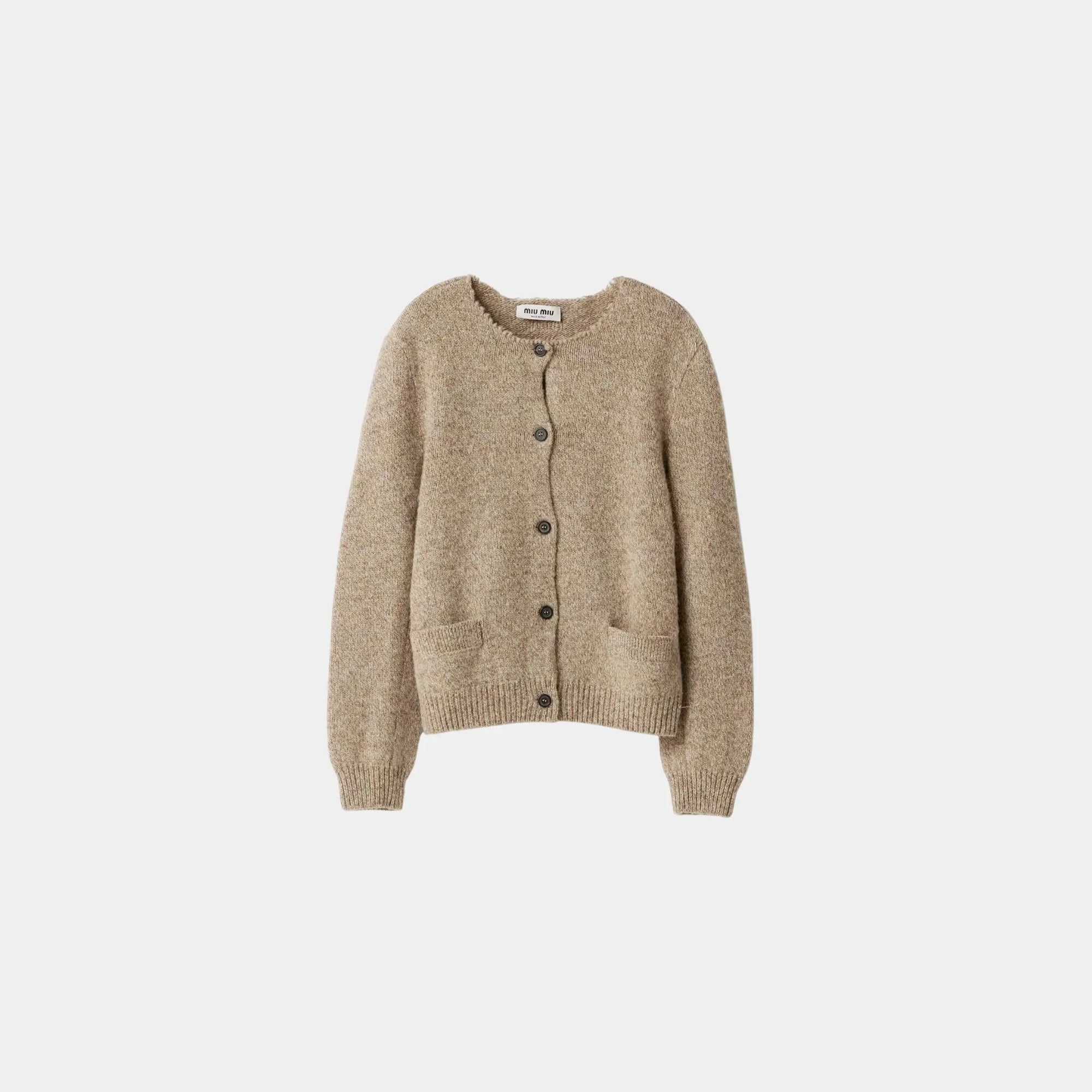 Wool Knit Cardigan Miu miu – Гарантія оригінальності – боковий вид