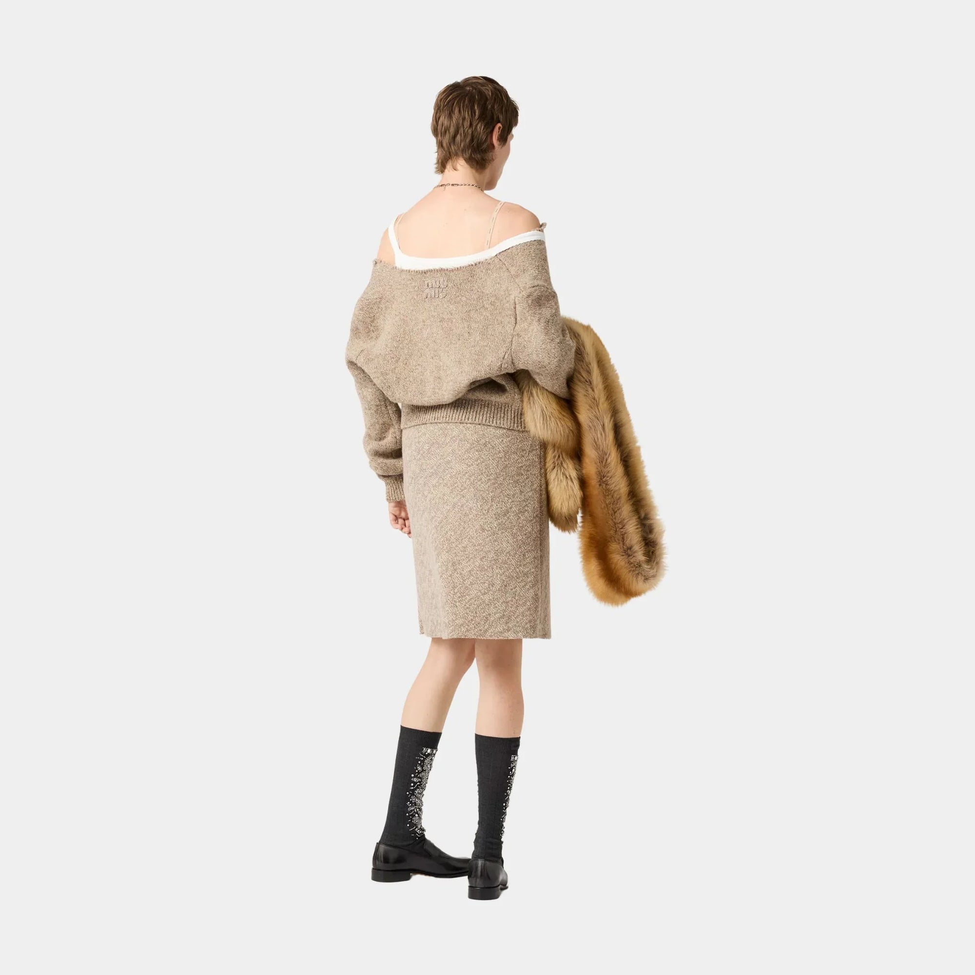 Wool Knit Cardigan Miu miu – Гарантія оригінальності – детальний вид