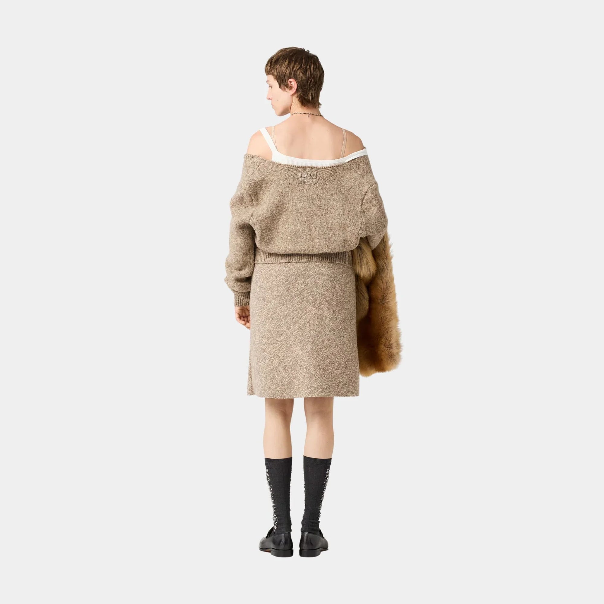 Оригінальна Wool Knit Skirt Miu miu – детальний вид
