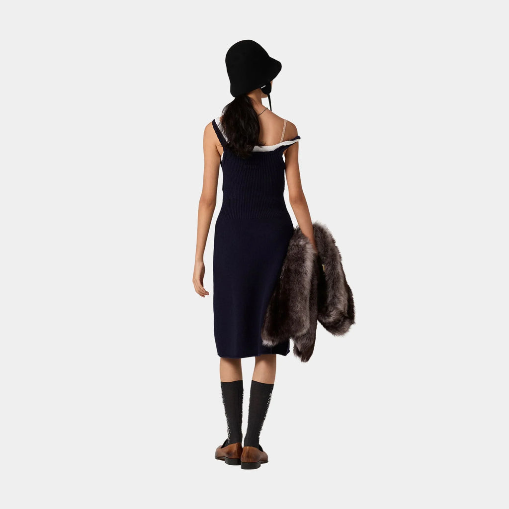 Wool Knit Tank Dress Miu miu – Гарантія оригінальності – детальний вид
