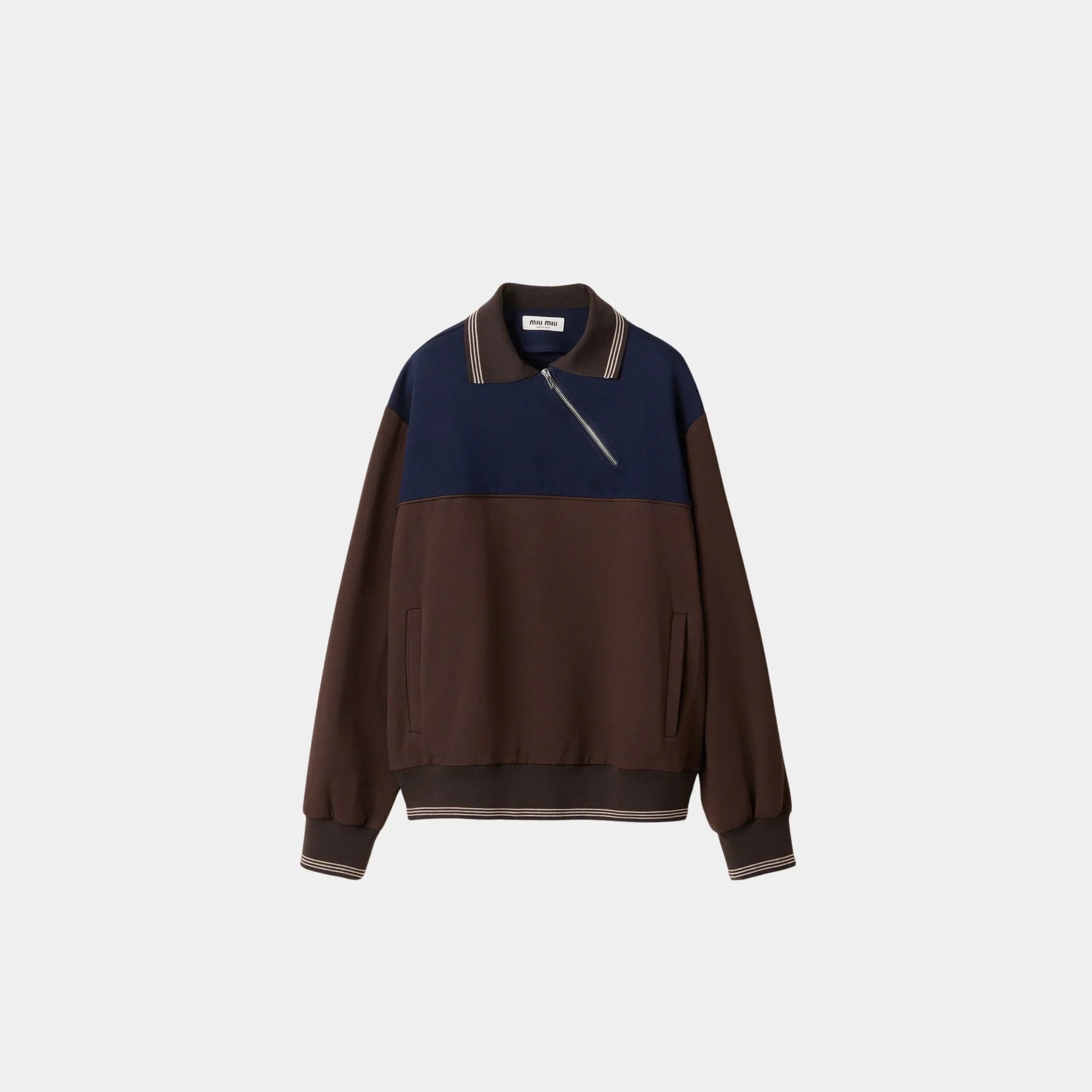 Zipper Sweatshirt Miu miu оригінал – Купити в Україні – боковий вид