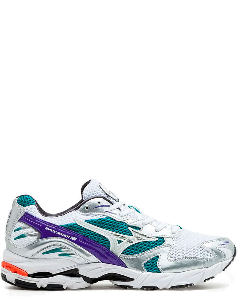 Sl Wave Rider 10 White And Silver With Teal Blue Mizuno оригінал – Купити в Україні
