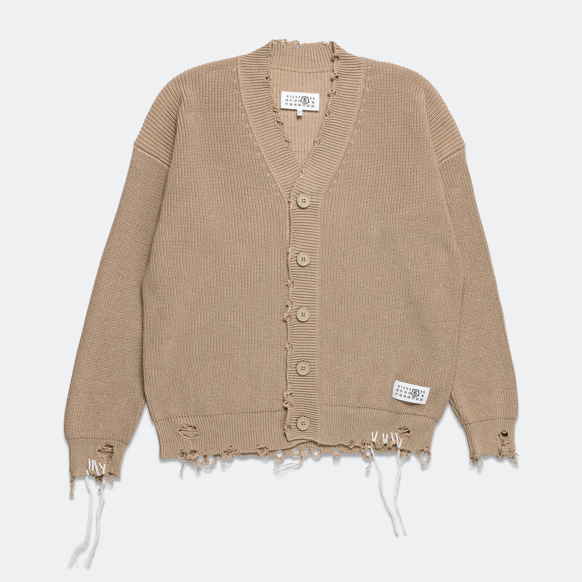 Distressed Button-Up Cardigan Maison margiela оригінал – Купити в Україні – боковий вид