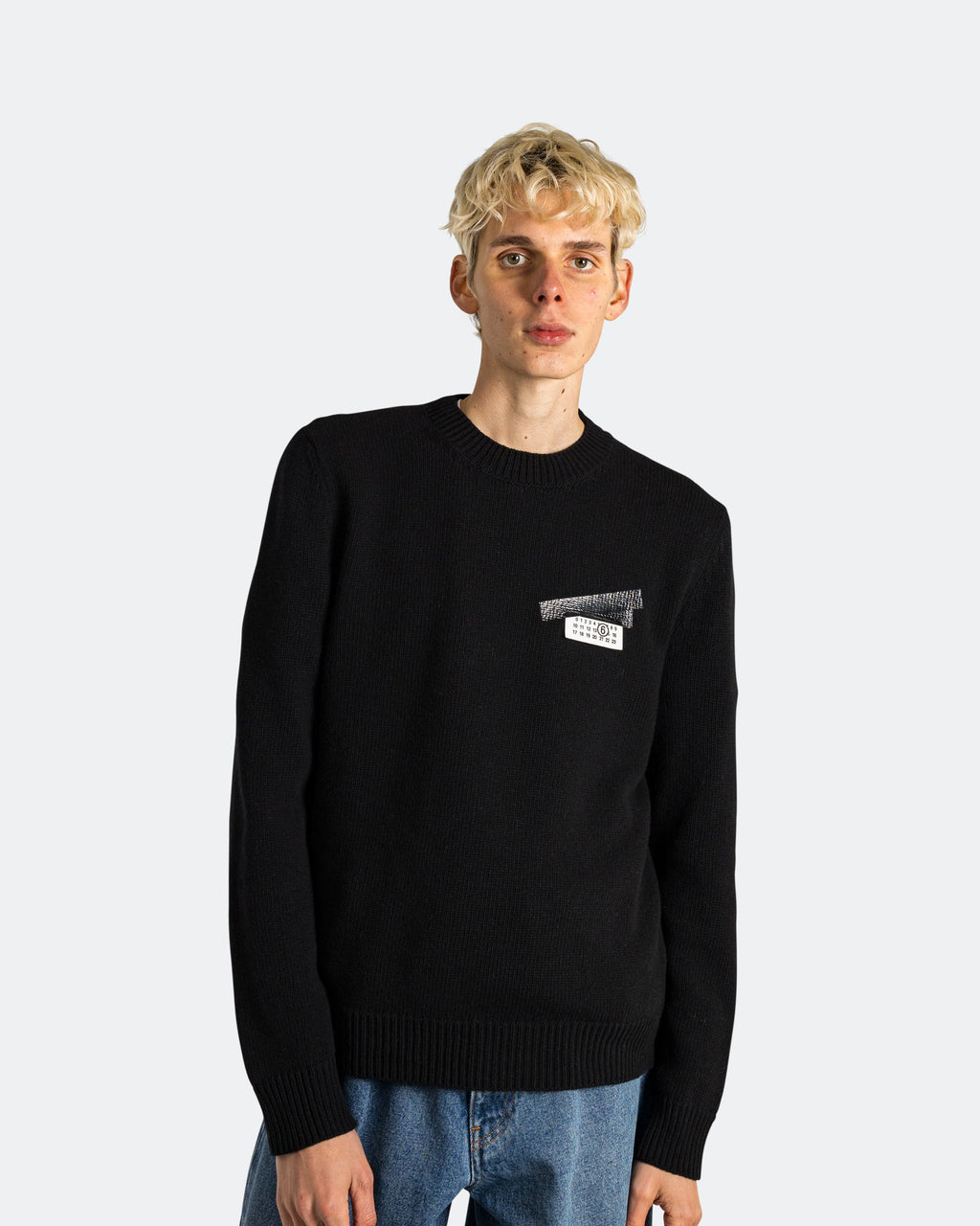 Оригінальна Numbers Logo Crewneck Sweat Maison margiela – вид ззаду