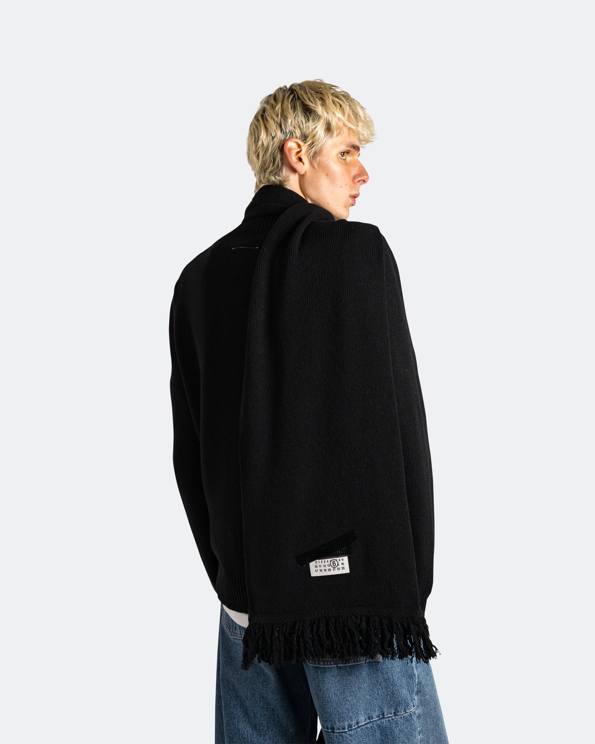 Оригінальна Numeric Logo Scarf Maison margiela – вид ззаду - MAISON MARGIELA