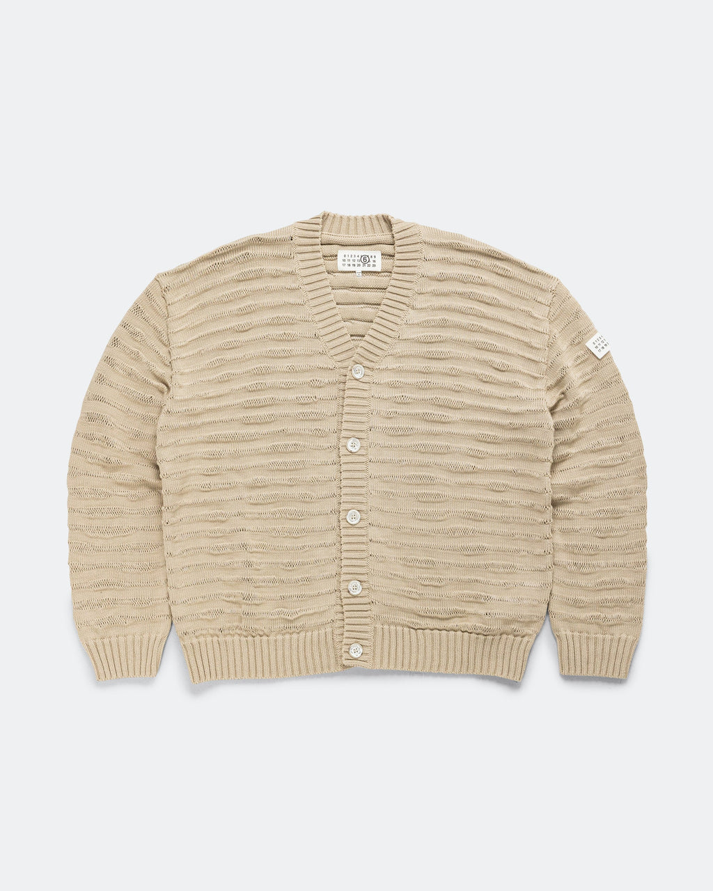 Sheer Stripes Cardigan Maison margiela оригінал – Купити в Україні – боковий вид