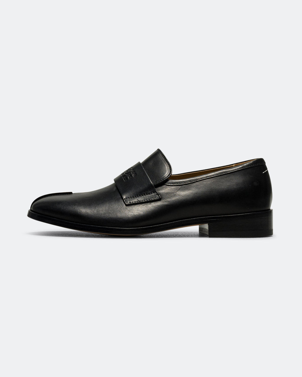 Оригінальна Shiny Leather Mocassin Maison margiela – боковий вид