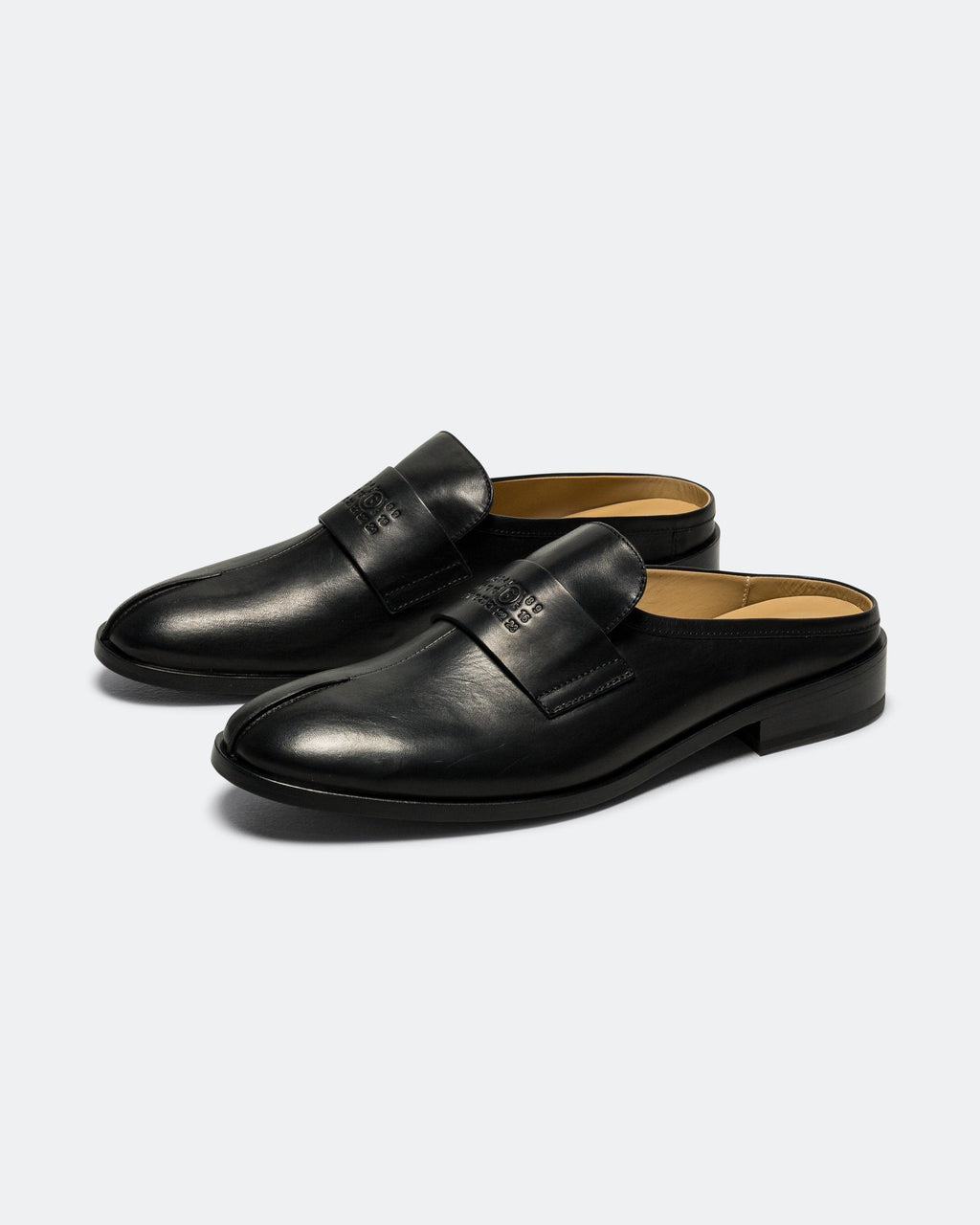 Оригінальна Shiny Leather Slipper Maison margiela – вид ззаду