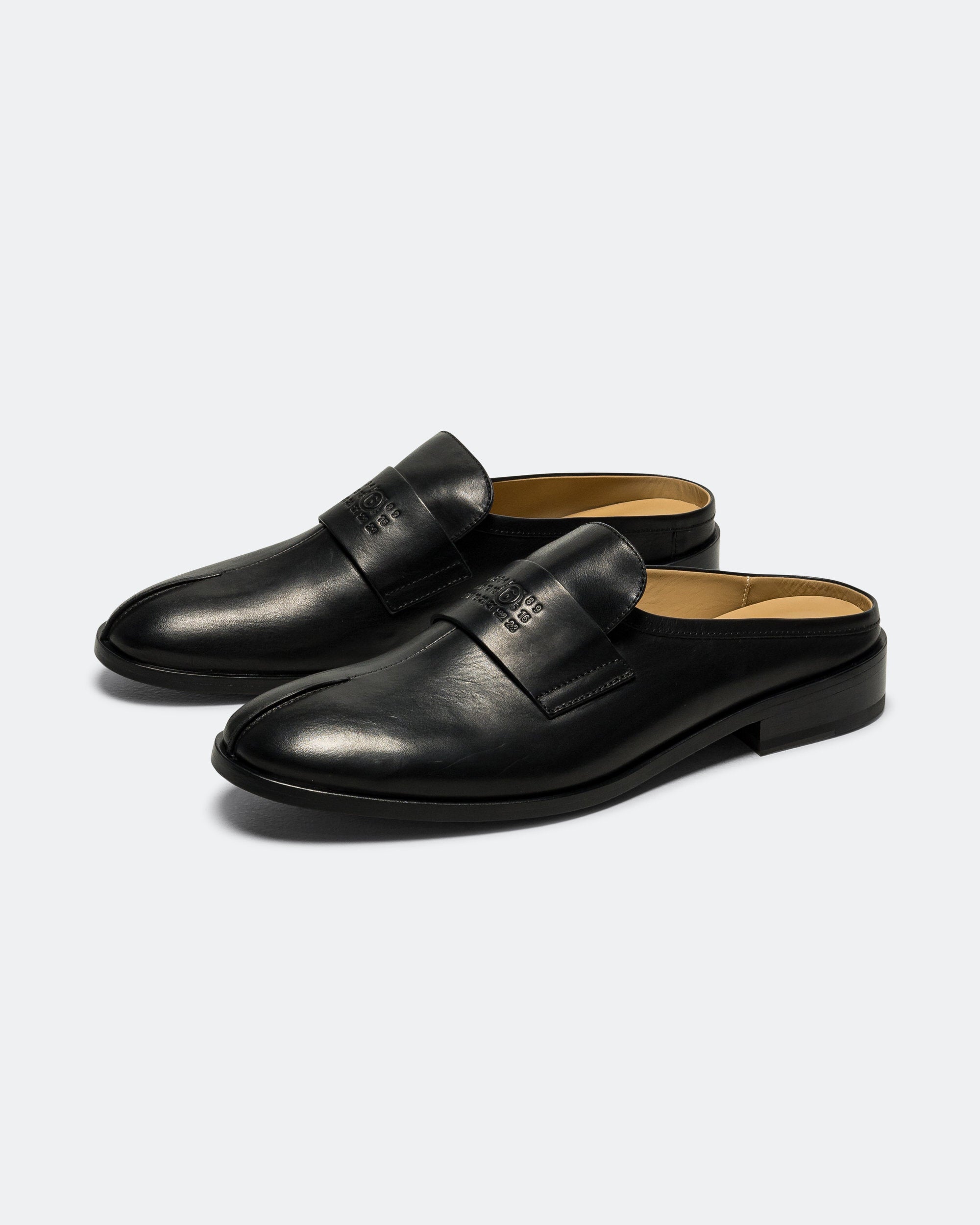 Оригінальна Shiny Leather Slipper Maison margiela – вид ззаду