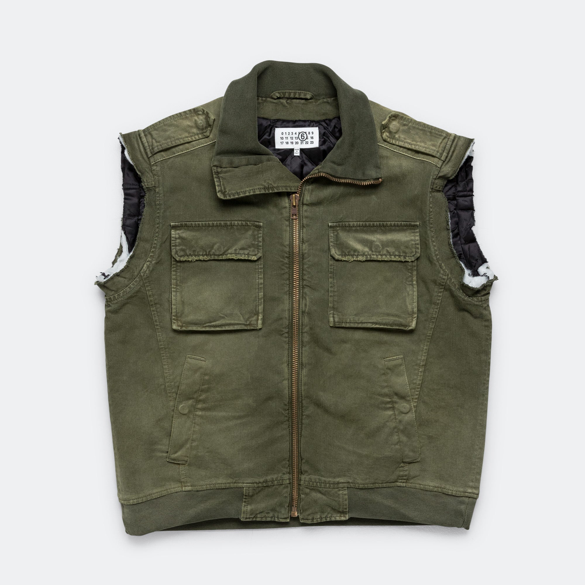 Washed Gilet Maison margiela оригінал – Купити в Україні – боковий вид