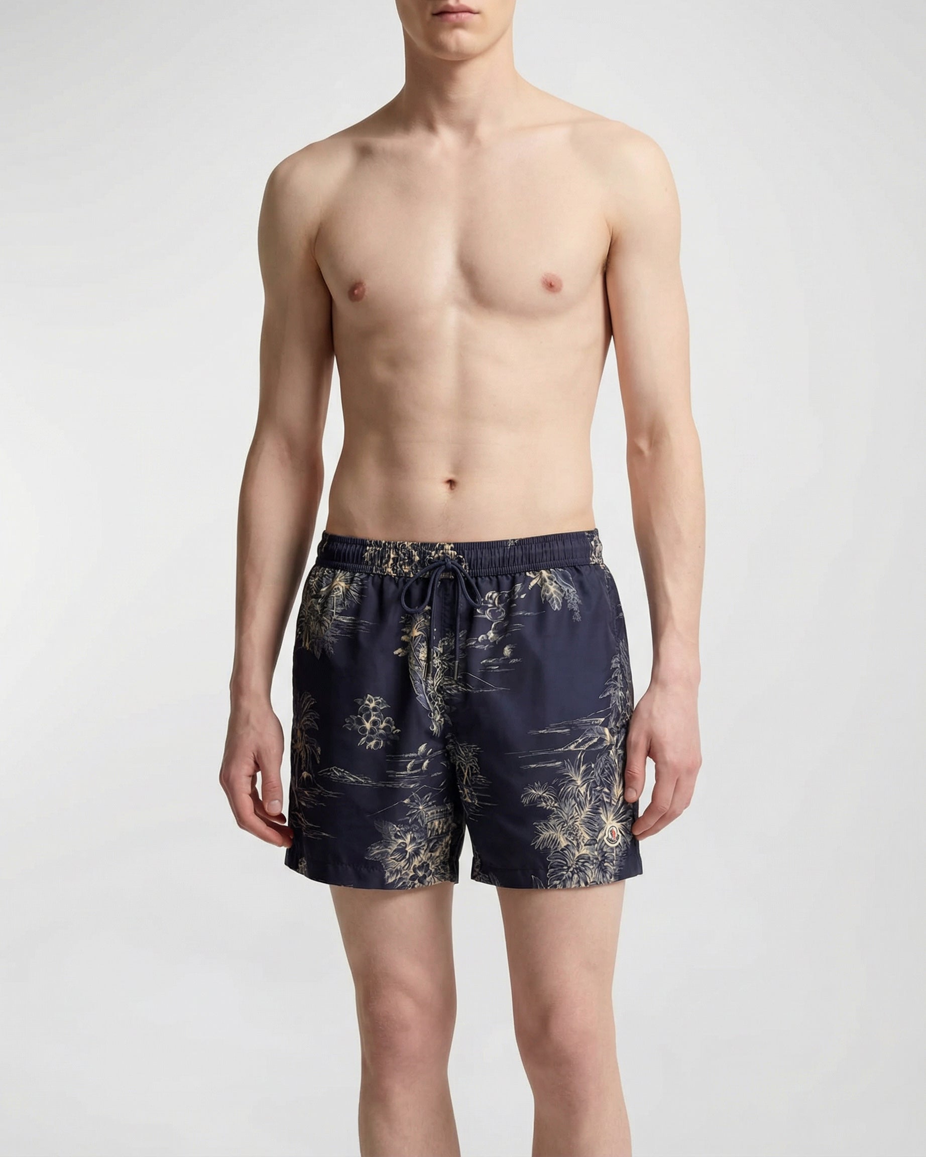 Floral Print Swim Shorts Moncler – Гарантія оригінальності – вид ззаду