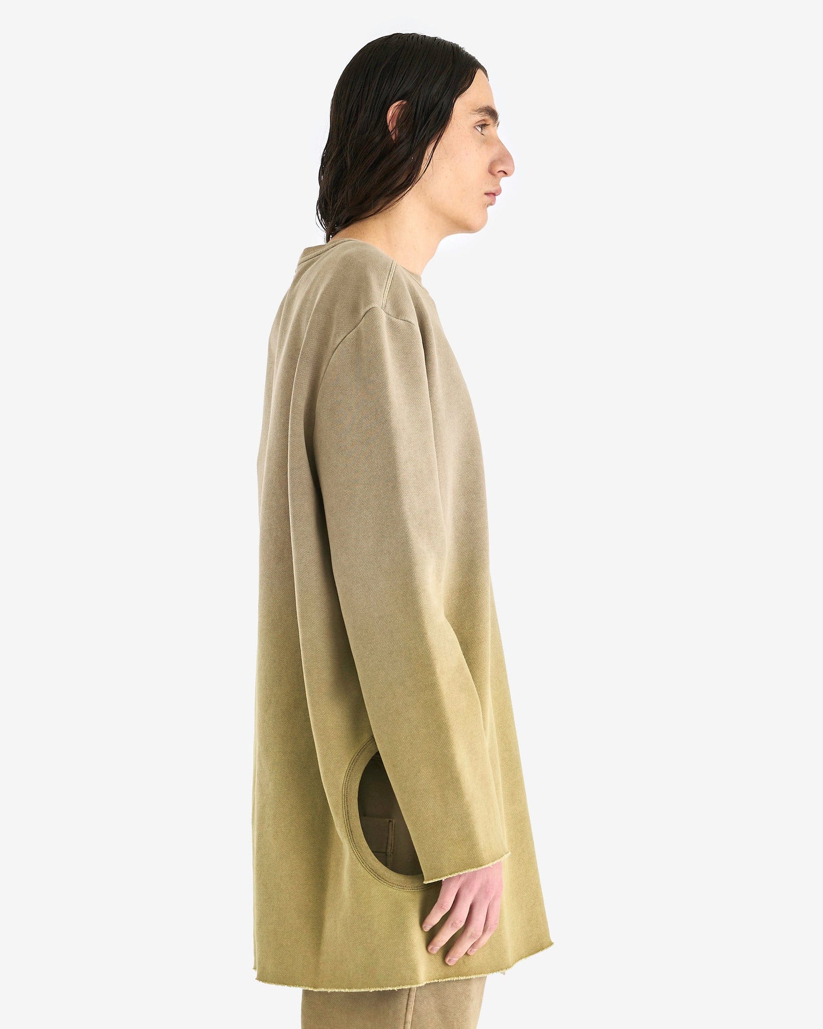 Moncler Subhuman Sweatshirt In Acid Degrade Rick owens оригінал – Купити в Україні – вид ззаду