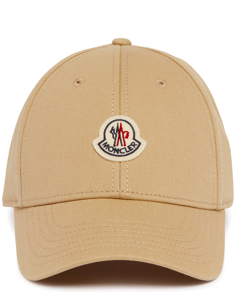Beige Cotton Logo Cap Moncler оригінал – Купити в Україні