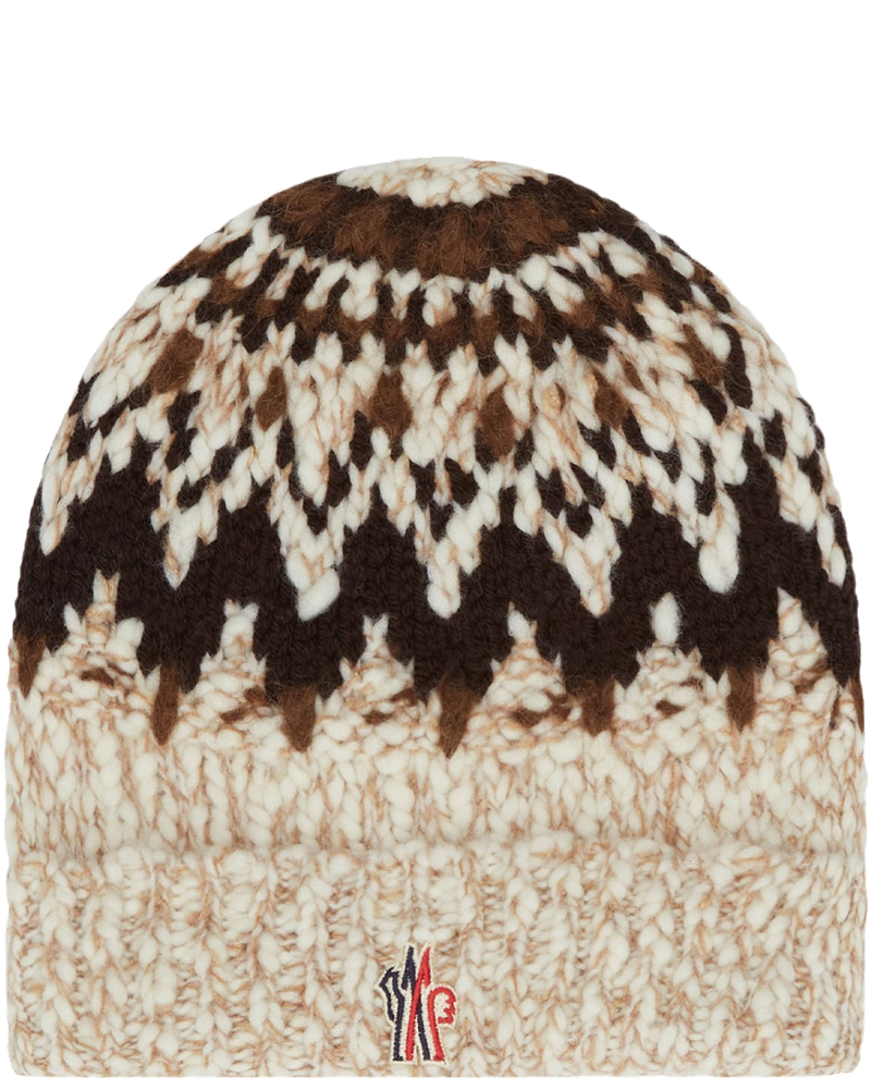 Оригінальна Beige Jacquard Beanie Moncler