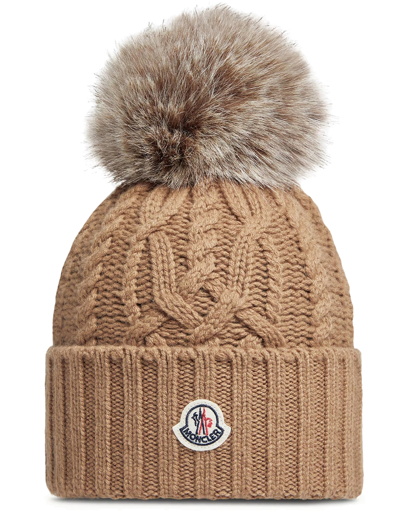Cashmere Blend Pom Pom Hat Moncler – Гарантія оригінальності