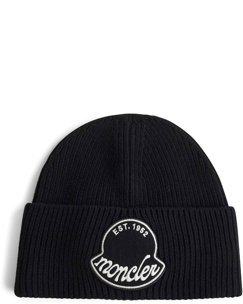 Wool Hat With Logo Moncler – Гарантія оригінальності