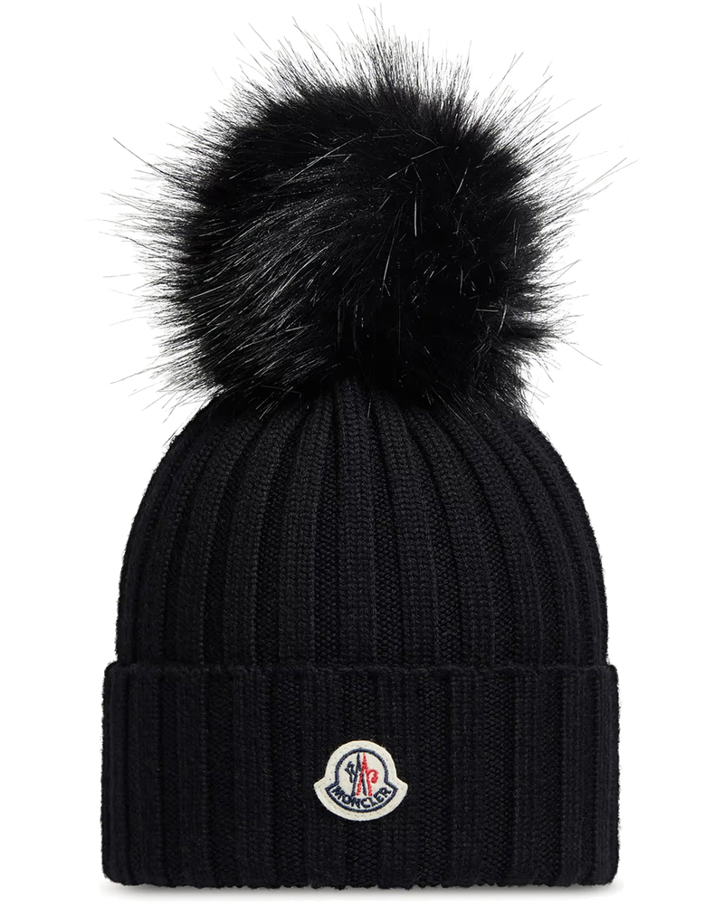 Оригінальна Wool Hat With Pompom Moncler