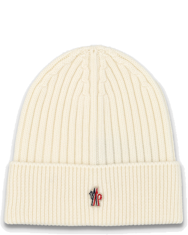 Оригінальна Rib Knit Wool Beanie Moncler Grenoble Moncler
