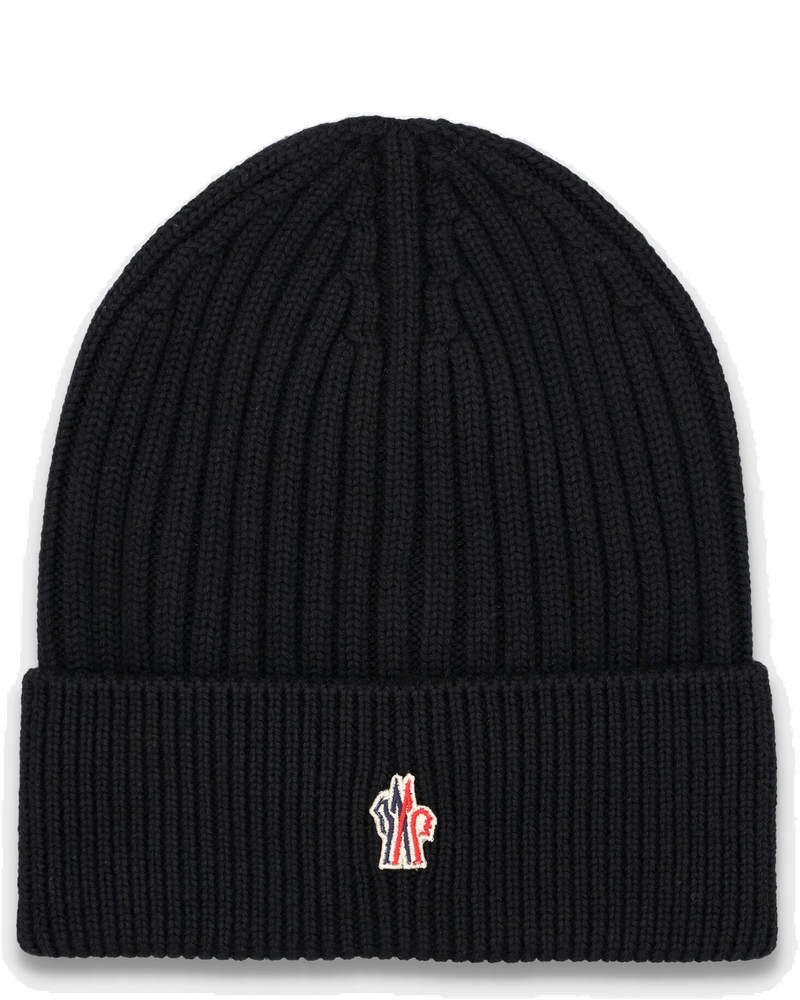 Оригінальна Rib Knit Wool Beanie Moncler Grenoble Moncler