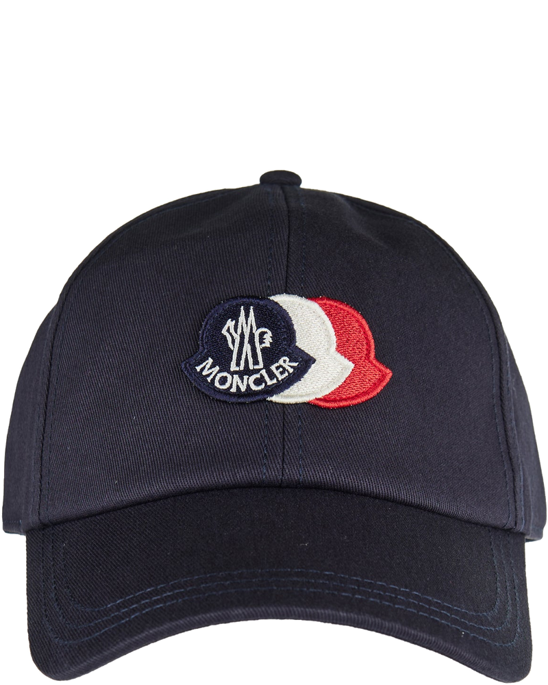 Оригінальна Tricolour Logo Cotton Baseball Cap Moncler