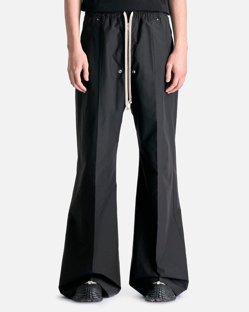 Moncler Belas Wide-Leg Trousers In Black Rick owens – Гарантія оригінальності – боковий вид