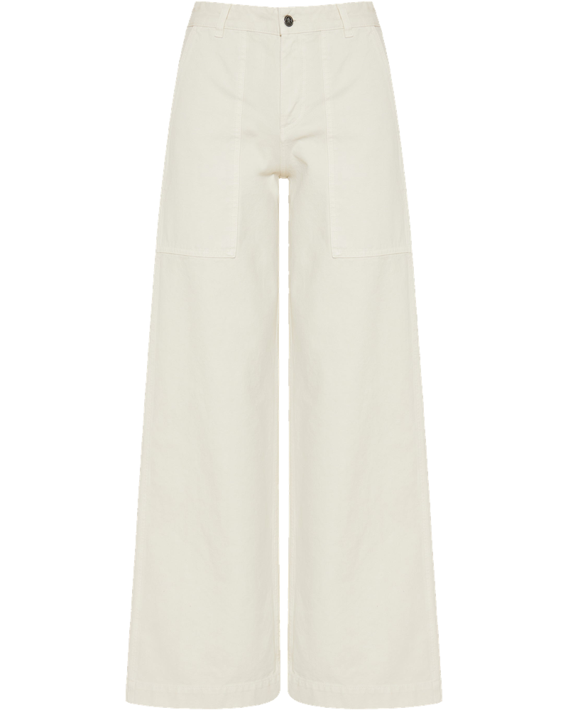 Оригінальна Leather Logo Cotton Trousers Moncler