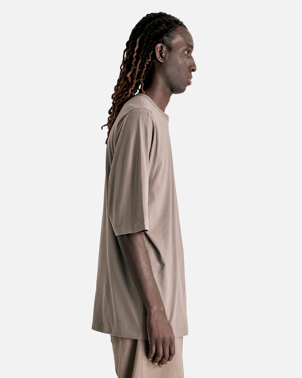 Оригінальна Moncler Crewneck Short Sleeve T In Dust Rick owens – вид ззаду