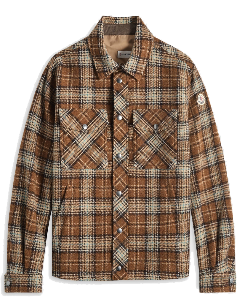 Оригінальна Plaid Shirt Brown Moncler