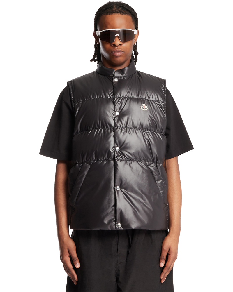 Оригінальна Black Restigo Puffer Vest Moncler