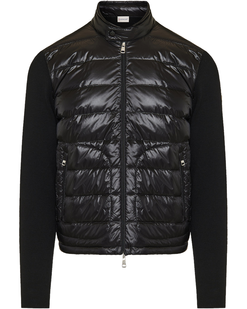 Оригінальна Padded Wool Zip Up Cardigan Moncler