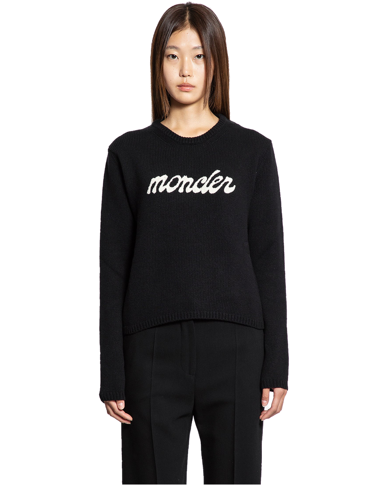 Embroidered Sweater In Wool And Cashmere Moncler – Гарантія оригінальності