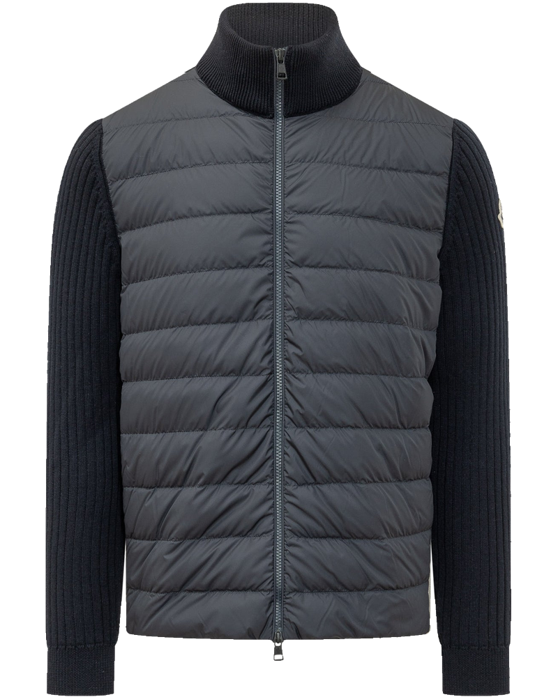 Оригінальна Tricot Cardigan With Padded Front Panel Moncler
