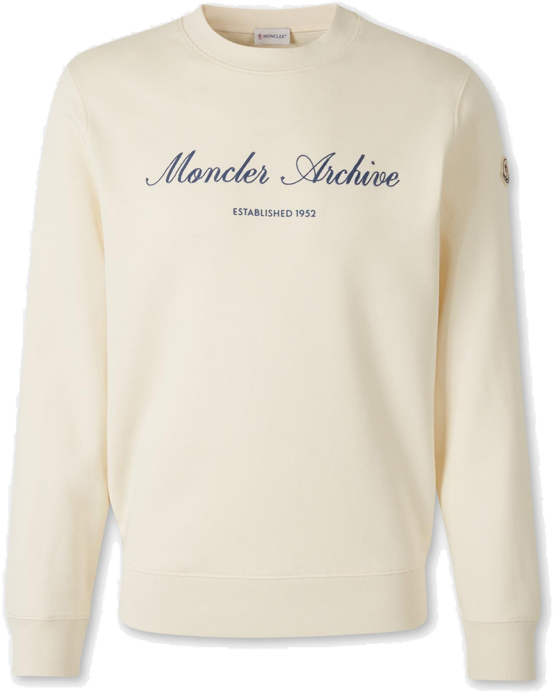 Crew Neck Sweatshirt Moncler – Гарантія оригінальності