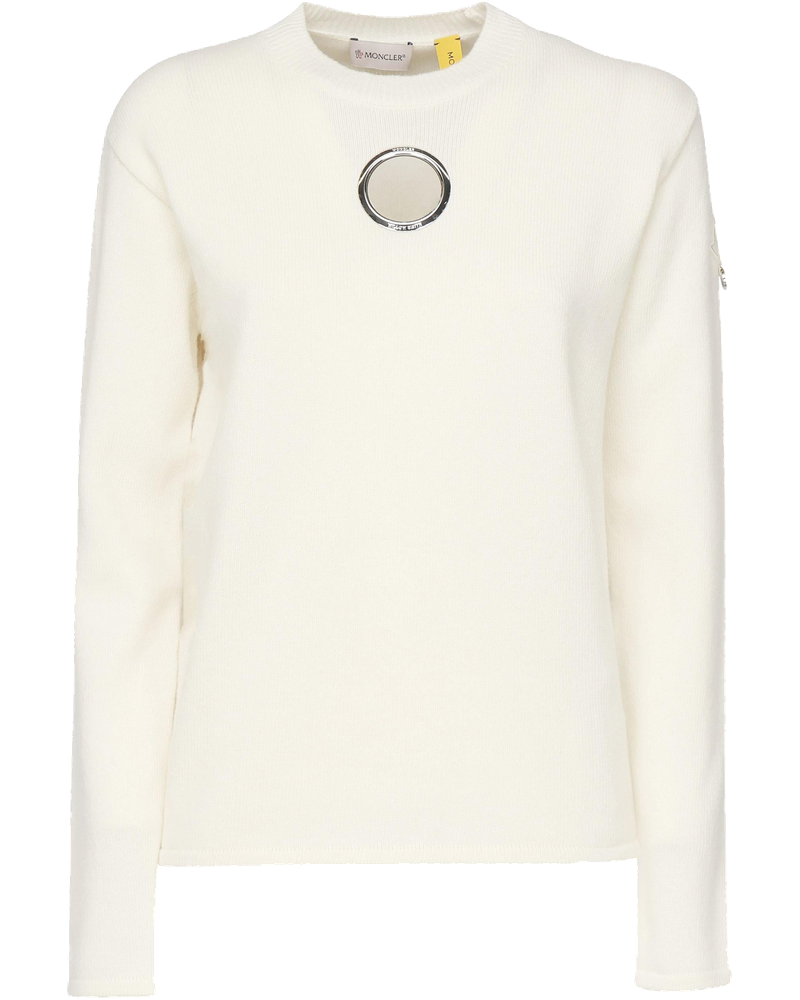 Оригінальна Maglione Moncler X Willow Smith Con Occhielli In Misto Lana Moncler