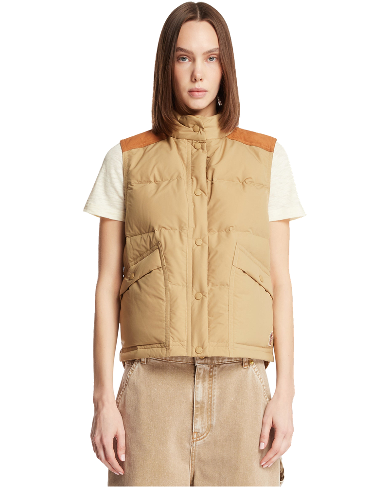 Оригінальна Beige Padded Gilet Moncler