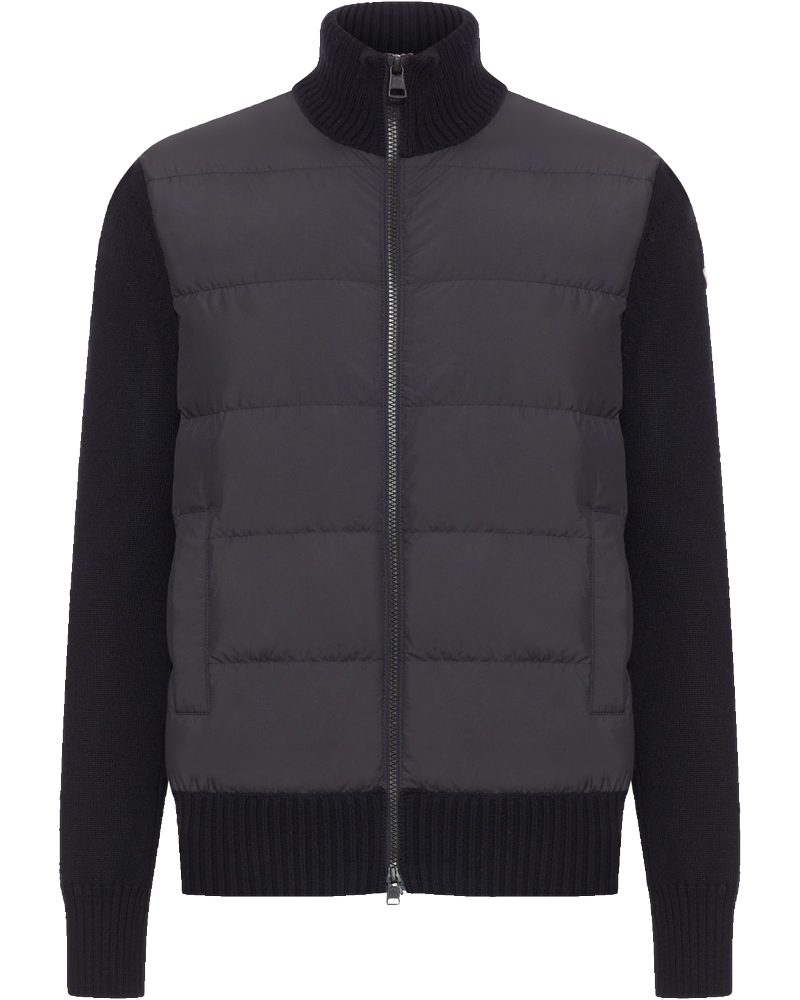 Cardigan Imbottito In Lana Con Zip Moncler оригінал – Купити в Україні
