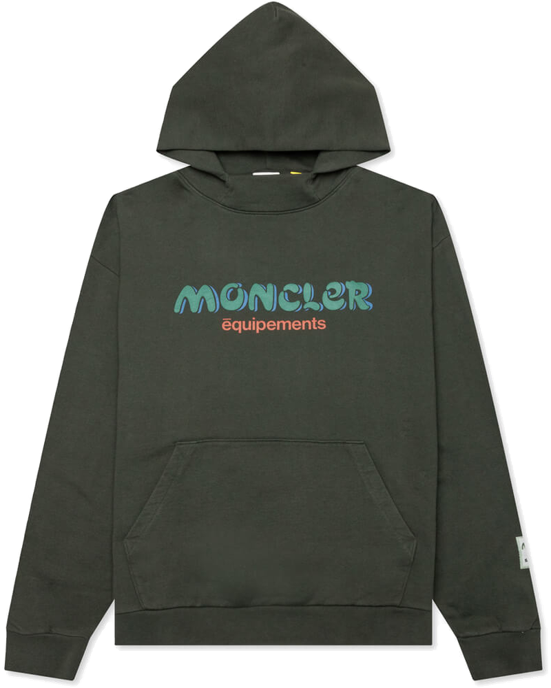 X Salehe Bembury Logo Hoodie Olive Moncler – Гарантія оригінальності