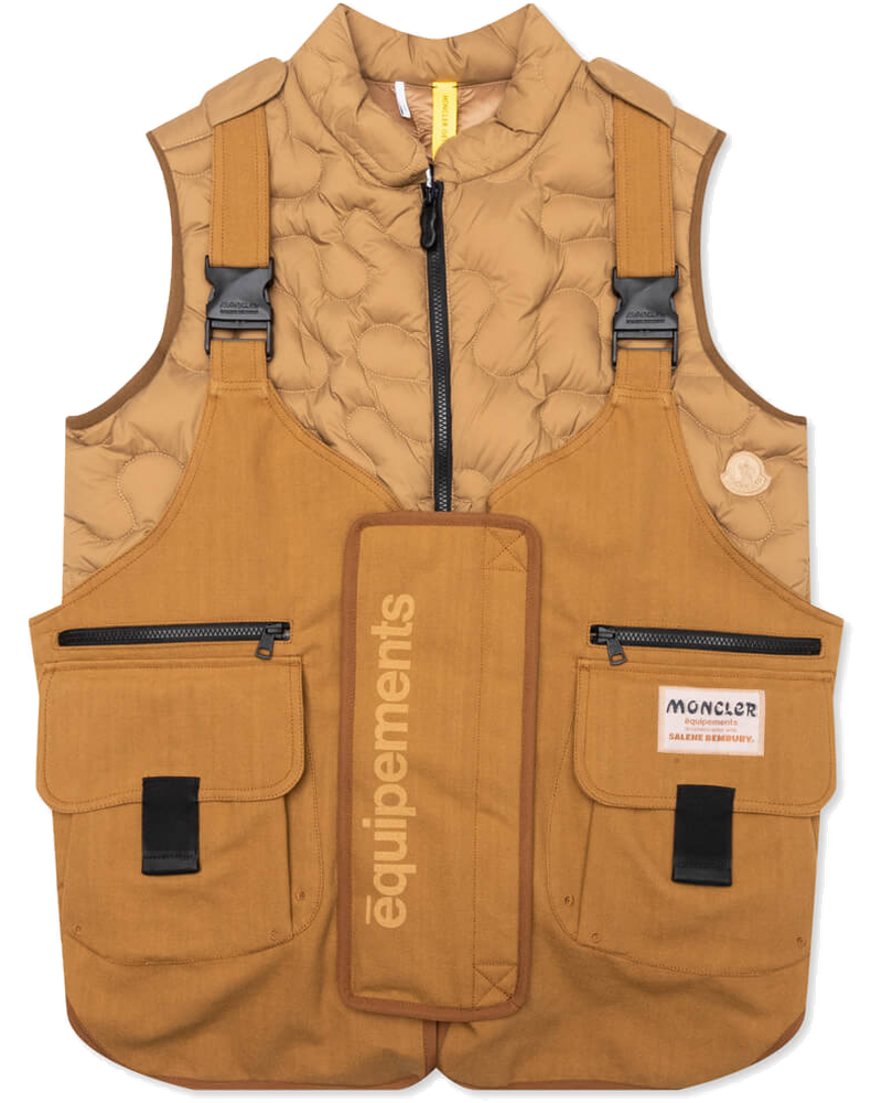 Оригінальна X Salehe Bembury Sierpinski 3 In 1 Vest Open Brown Moncler
