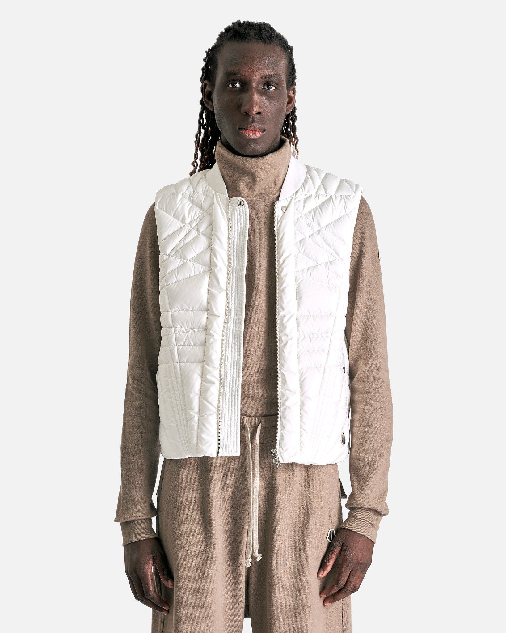 Moncler Megapenta Flight Vest In Milk Rick owens оригінал – Купити в Україні – боковий вид